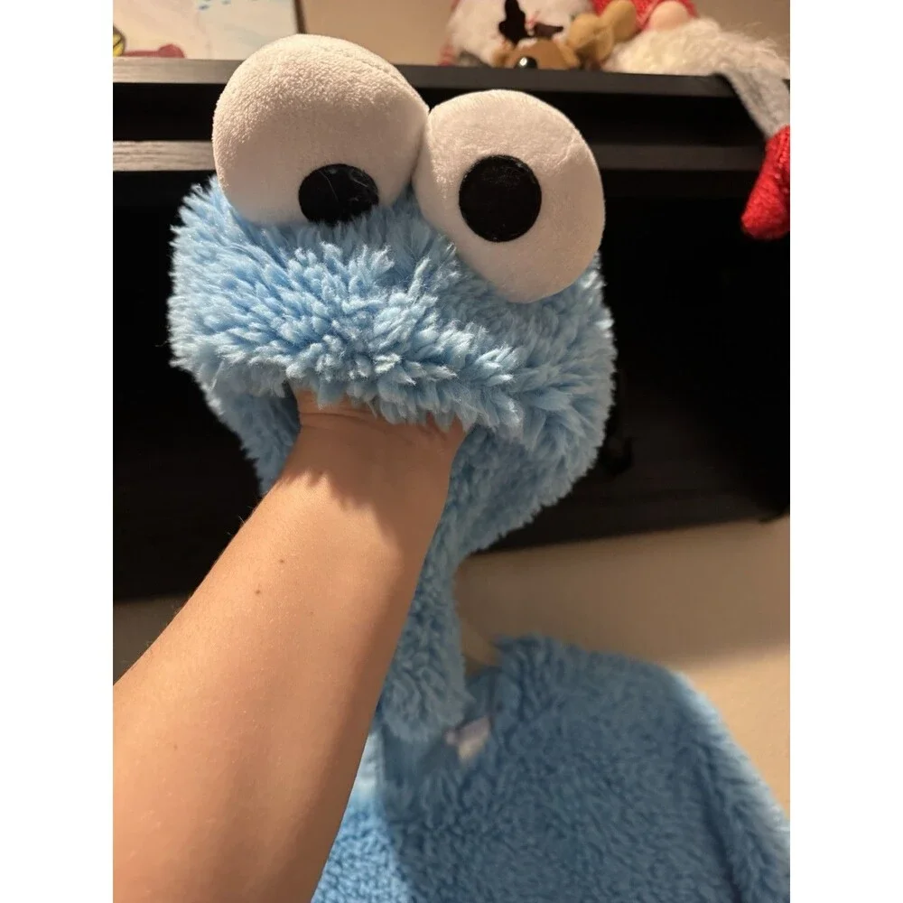 Sesame Street® Cookie Monster Adult Costume 2-piece Size XS- Small EUC